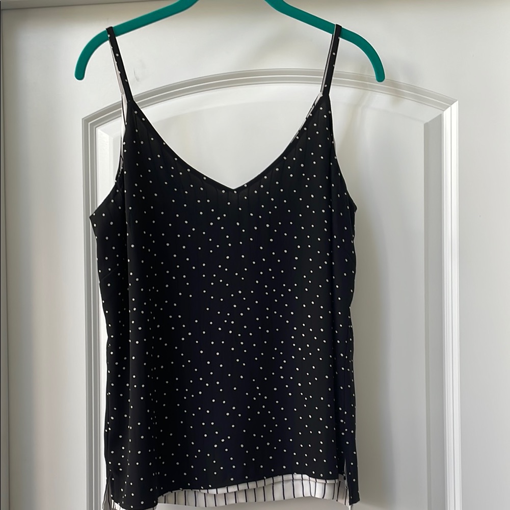 Polka Dot Black Camisole Top